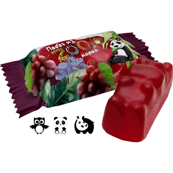 Bonbon Želé bonbóny Útěk ze ZOO s příchutí hroznů 250 g Sweet Life