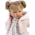 Panenka Llorens 38356 Realistická panenka se zvuky a měkkým látkovým tělem 38 cm