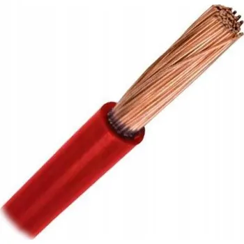 elektrický kabel Drát lanko 2,5mm2 červený pro topnou fólie