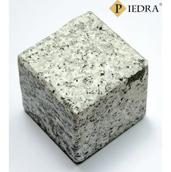 Dlažba Dlažební kostky žula šedá 10x10x6, řezané hrany