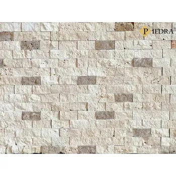 Obklad Obkladový kámen, přírodní travertin tmavě béžový