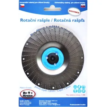Brusný kotouč ROTO Rašple rotační do úhlových brusek 125mm - jemná čepel 1,5mm