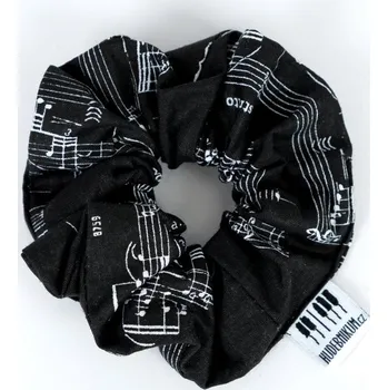 Gumička do vlasů s partiturou