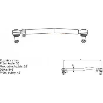 tyč řídící MB ATEGO-