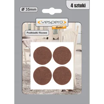 Podložka pod nábytek Filcové podložky 35 mm samolepicí 4 ks