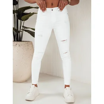 Dámské džíny Bílé potrhané džíny NOEL UY1871 Velikost: XS