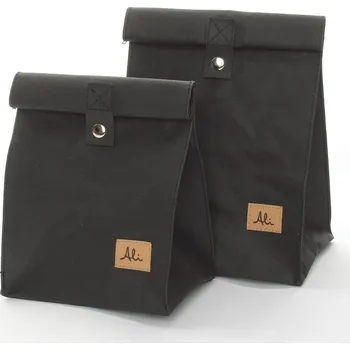 Úložný box Design Ali Pytlík z pratelného papíru černý Velikost: L