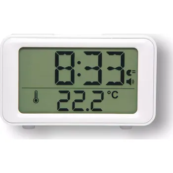 Airbi Talk digitální budík s hlasovým oznámením bílý