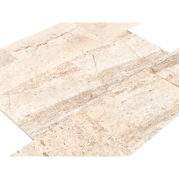 Dlažba Travertin Karahis lesk obklad / dlažba 61x40,6x1,2 cm