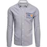 Šedá košile s potiskem DX2286 Velikost: M