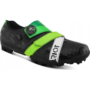 Pánské cyklistické tretry TRETRY BONT RIOT MTB+ BOA CX ČERNÉ ZELENÉ 47 SPD