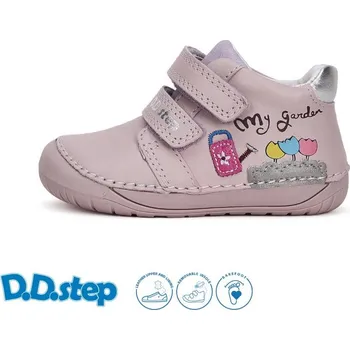 Dívčí polobotky Celoroční obuv DDstep barefoot S070-51253A Mauve dívčí Velikost: 25
