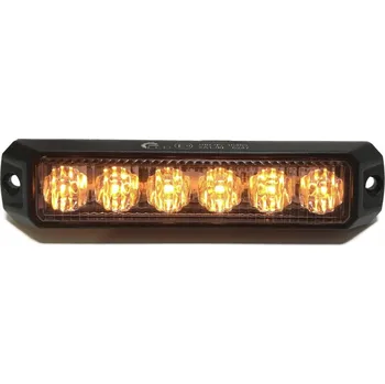 Lampička VÝSTRAŽNÁ LED STROBOSKOPICKÁ LAMPA 6 LED ŽLUTÁ