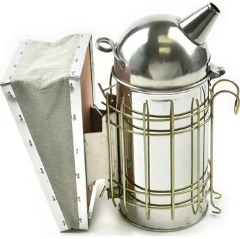 Apiprodukt Dýmák oblý nerezový s držákem BEE EKO-M, 24cm