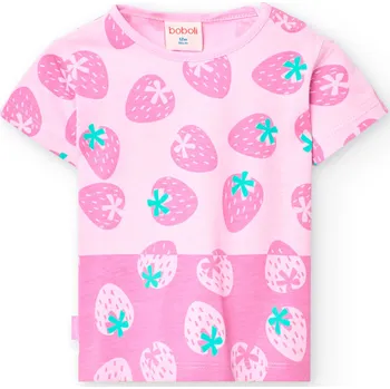 Chlapecké tričko Tričko s krátkým rukávem, jahody, dívka, Boboli Velikosti: 104