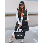 Černá dámská dlouhá prošívaná vesta TY2130 Velikost: S