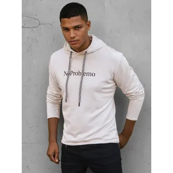 Pánská mikina Béžová mikina s kapucí BX5455 Velikost: XL