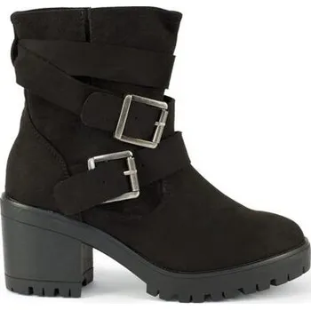 Dámská zimní obuv kotníkové boty Next Černé kotníkové boty na nízkém podpatku s bočními řemínky black velikost 36