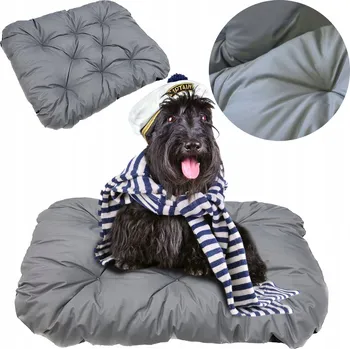 Pelíšek pro psa PELÍŠEK PELÍŠEK PSÍ TYČINKY, POLŠTÁŘ POTAH , 120X90 CM, ŠEDÝ