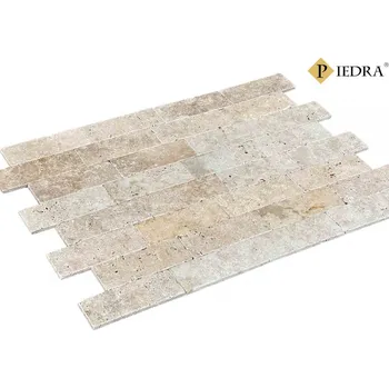 Obklad Kamenný obklad travertin classic cihličky 20,3x7,5x1 cm