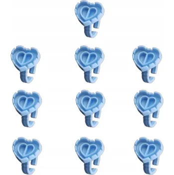 Lepidlo na řasy Nádobka na lepidlo na řasy Srdce 10 ks, modrá