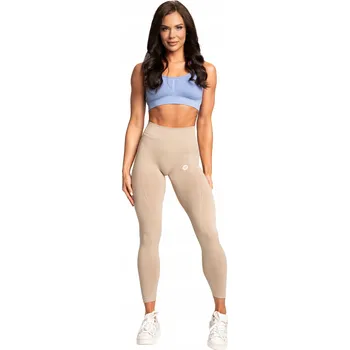 Dámské legíny Gym Glamour Bezešvé legíny Basic Beige XS Trénink a cvičení