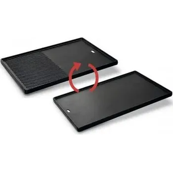 Grilovací rošt Oboustranná litinová grilovací 1/2 páven Enders