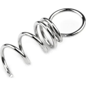 Vánoční dekorace Očko na polystyrenové ozdoby stříbrné 10 ks