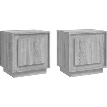 Noční stolek Noční stolek 44x35x45 cm šedý dub sonoma