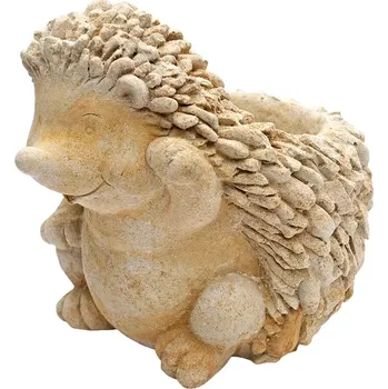 Zahradní dekorace Ježek s květináčem 10,5kg