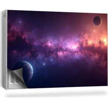 Obraz Magnetická podložka na radiátor, kryt 90 x 60 cm fialová