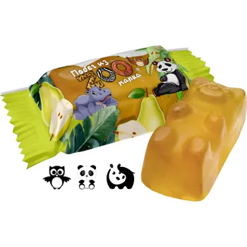 Bonbon Želé bonbóny Útěk ze ZOO s příchutí hrušky 250g Sweet Life