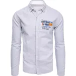 Světle šedá košile s potiskem DX2278 Velikost: M