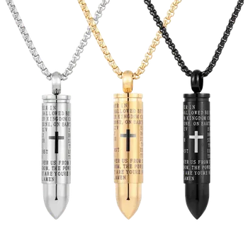 Přívěsek Urna pro psa a kočku z titanové oceli 55mm Barva: Stříbrná