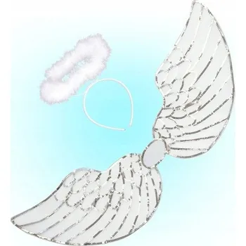 Karnevalový kostým Sada Anděl. Křídla, svatozář, doplňky. KOSTÝM