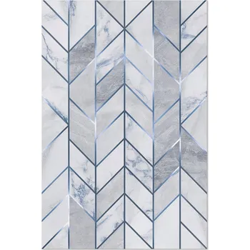 Koberec Koberec do Domu Rozměr: 60x90 cm Geometrické linie světlý mramor glamour