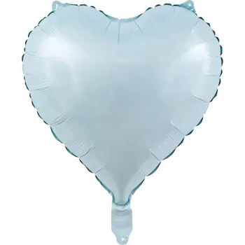 Balónek Fóliový balónek SRDCE matný modrý 45 cm NAROZENINY OSLAVA