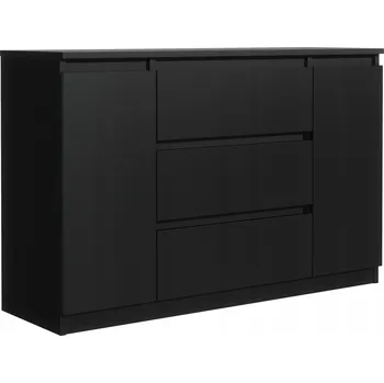 Komoda Komoda meble Masztalerz POLA 120 x 39 x 78 cm černá matná