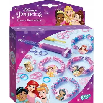 kreativní sada Totum sada na výrobu náramků z gumiček Disney Princess loom bands gumičky