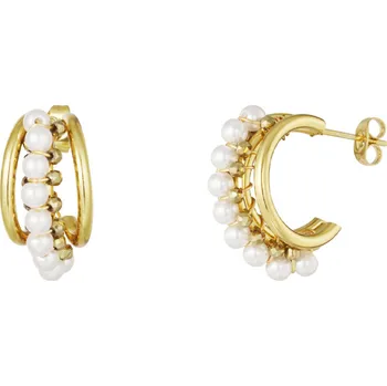 Náušnice Náušnice TRIPLE PEARL Gold