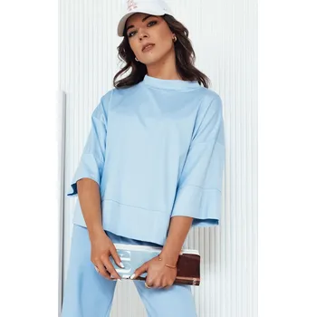 Světle modré oversize tričko CHARMA RY2474 Velikost: ONE SIZE