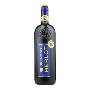Víno Grand Sud Merlot 1l
