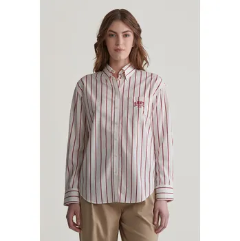 Dámská košile KOŠILE GANT REL SMALL GRAPHIC SHIRT RUBY RED