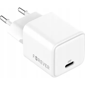 Forever síťová nabíječka GaN PD QC TC-08-20C 1x USB-C 20W bílá
