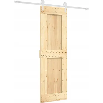 Interiérové dveře Posuvné dveře borovice bílá 70x210 cm - kompletní sada