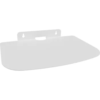 police Pevná kovová police organizér do koupelny loft závěsný regál bílá