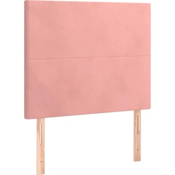Čelo postele sametové růžové 100x78/88 cm