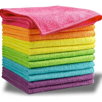 10x utěrka z mikrovlákna na čištění auta, automobilu, oken 30x30