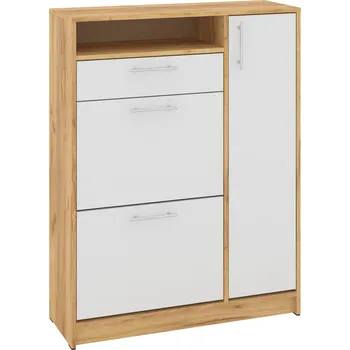 Botník Max-i Botník výklopný ANDREW Zvolte barvu:: dub tacho + bílá