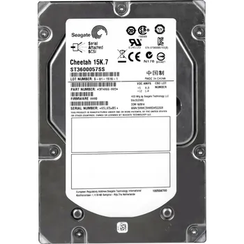 Interní pevný disk SEAGATE CHEETAH 15K.7 600GB 15K 16MB SAS-2 3.5'' ST3600057SS - Interní HDD 600 GB, 15 000 ot./min, SAS